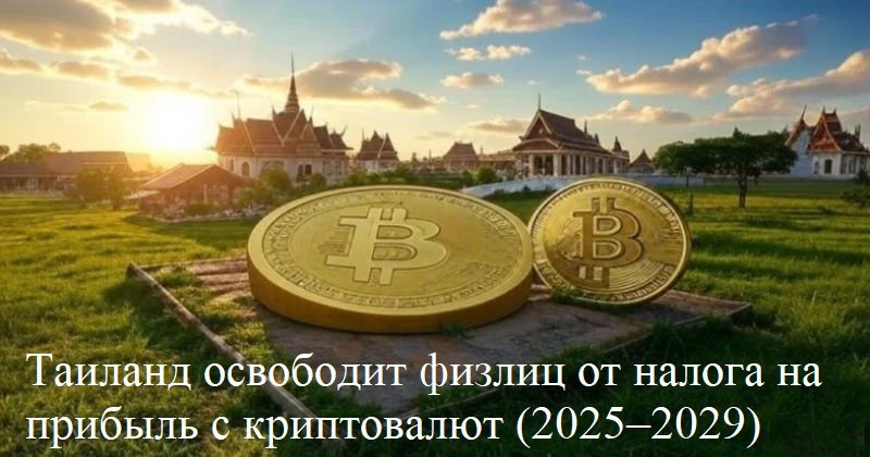 Таиланд вводит налоговую льготу на криптовалюты